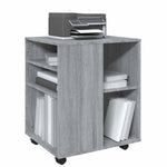 HKH Móvel com Rodas Sonoma - 60x53x72 Cm - Cinza