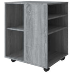 HKH Móvel com Rodas Sonoma - 60x53x72 Cm - Cinza