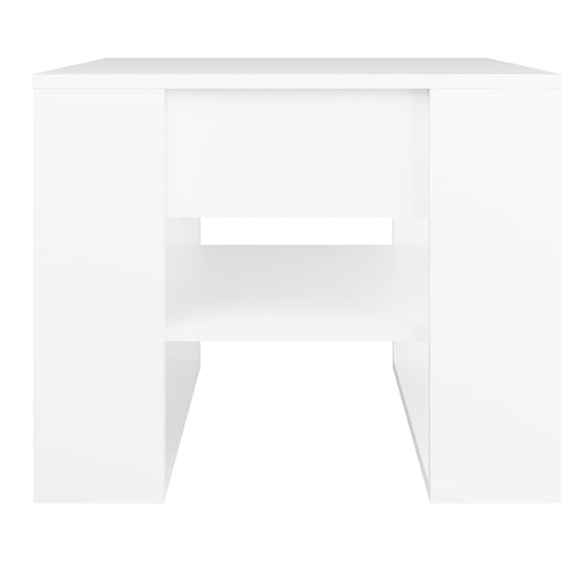 HKH Mesa de centro blanca de madera manufacturada