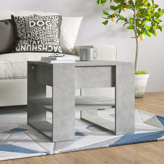HKH Mesa de centro gris cemento en madera manufacturada