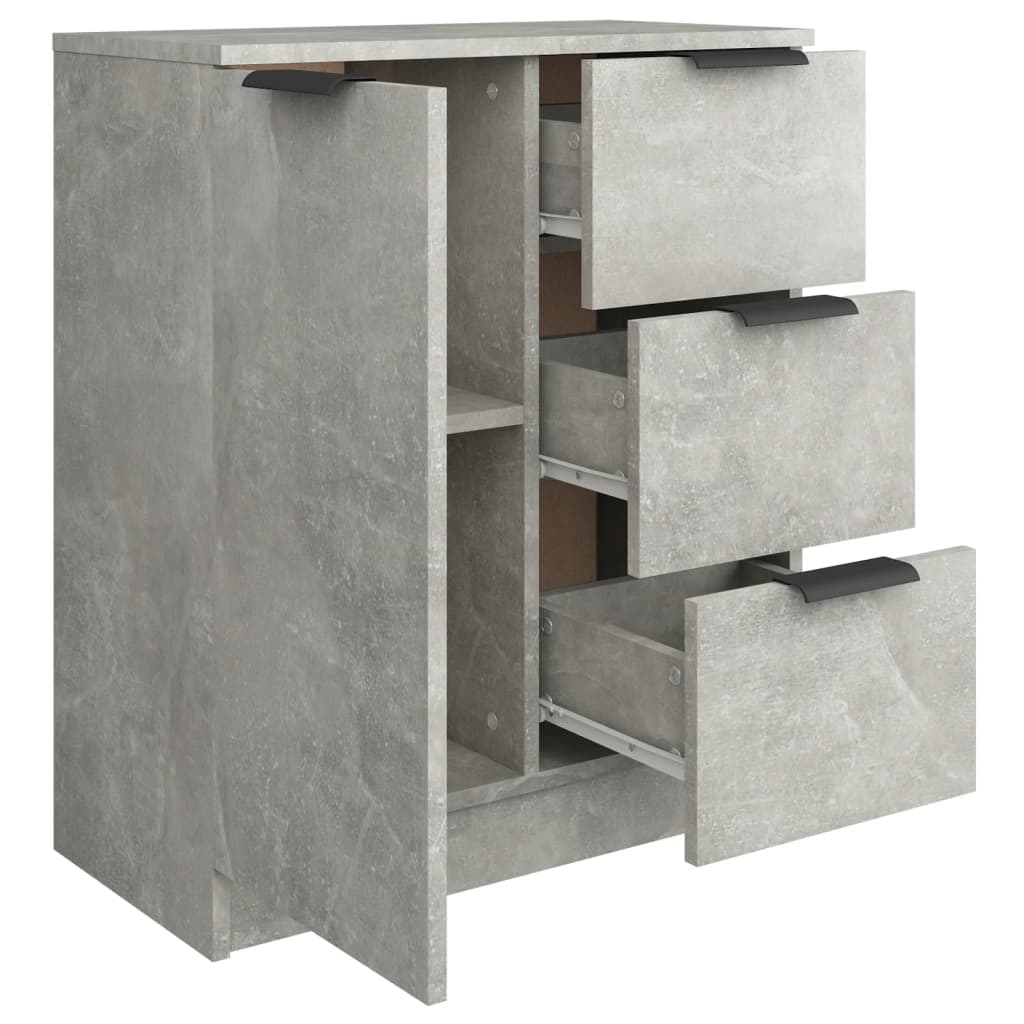 HKH Aparador Alto de Madera Aglomerada 60 x 30 x 70 cm - Gris Cemento