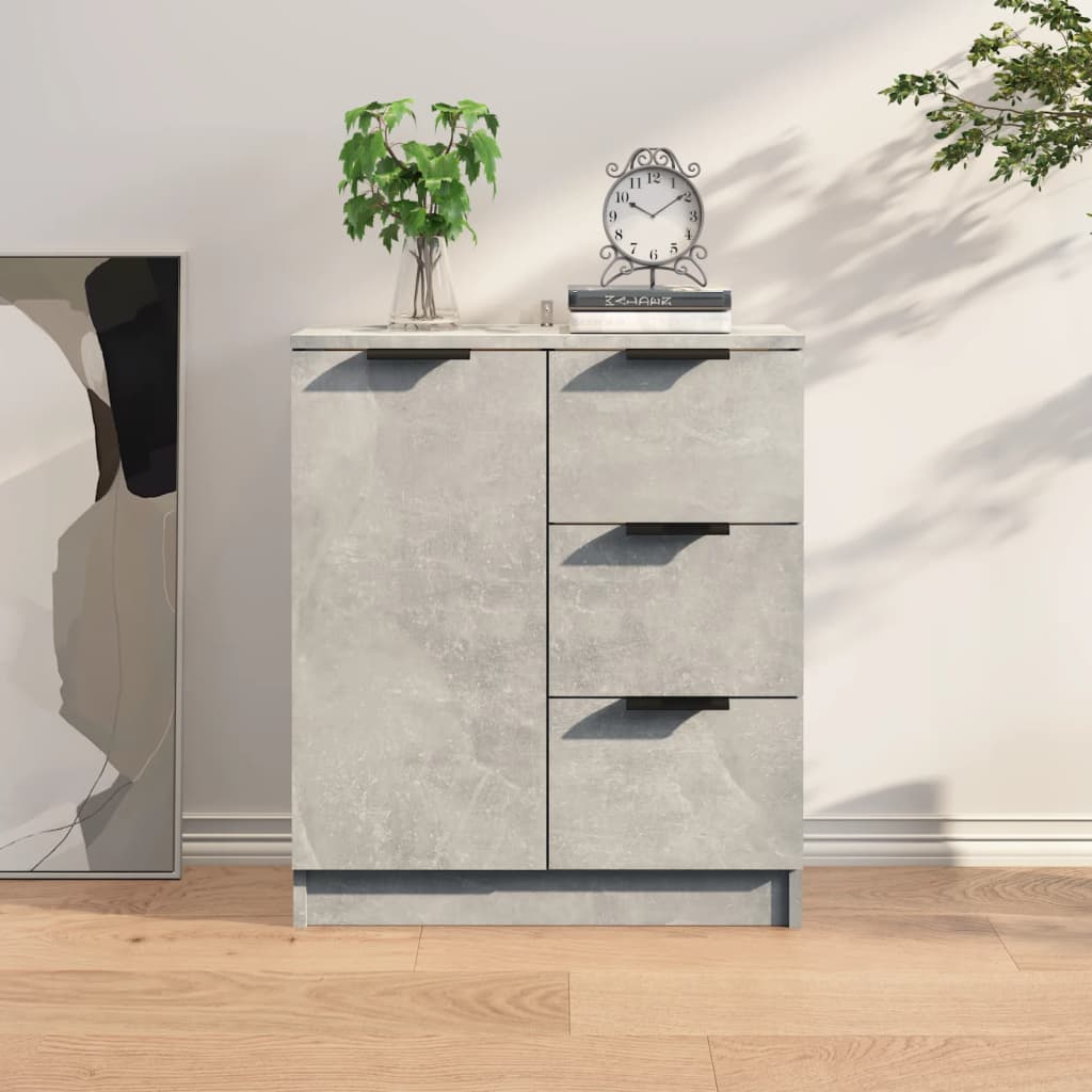 HKH Aparador Alto de Madera Aglomerada 60 x 30 x 70 cm - Gris Cemento