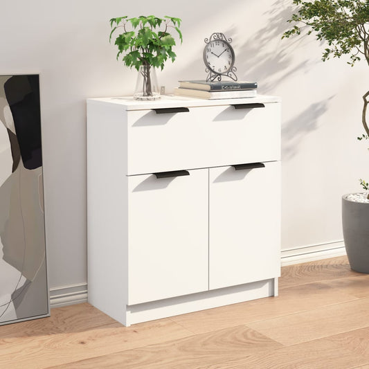 HKH Aparador Moderno em Madeira Processada 60 X 30 X 70 Cm - Branco