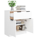 HKH Aparador Moderno en Madera Procesada 60 x 30 x 70 cm - Blanco