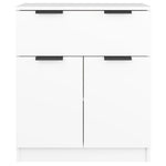 HKH Aparador Moderno en Madera Procesada 60 x 30 x 70 cm - Blanco