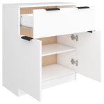 HKH Aparador Moderno en Madera Procesada 60 x 30 x 70 cm - Blanco