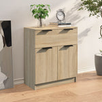 Aparador moderno HKH de madera de ingeniería 60 x 30 x 70 cm - Roble Sonoma
