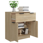 Aparador moderno HKH de madera de ingeniería 60 x 30 x 70 cm - Roble Sonoma