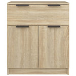 Aparador moderno HKH de madera de ingeniería 60 x 30 x 70 cm - Roble Sonoma