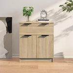 Aparador moderno HKH de madera de ingeniería 60 x 30 x 70 cm - Roble Sonoma