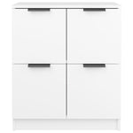 HKH Aparador Moderno en Madera Procesada 60 x 30 x 70 cm - Blanco