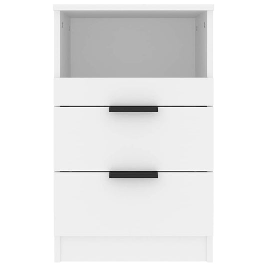 HKH Mesa de Cabeceira em Derivados de Madeira - Branco