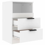 HKH Mesa de Cabeceira em Derivados de Madeira - Branco