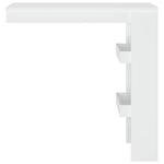 HKH Mesa de Bar P/ Parede em Derivados de Madeira - Branco