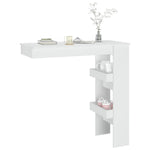 HKH Mesa de Bar P/ Parede em Derivados de Madeira - Branco