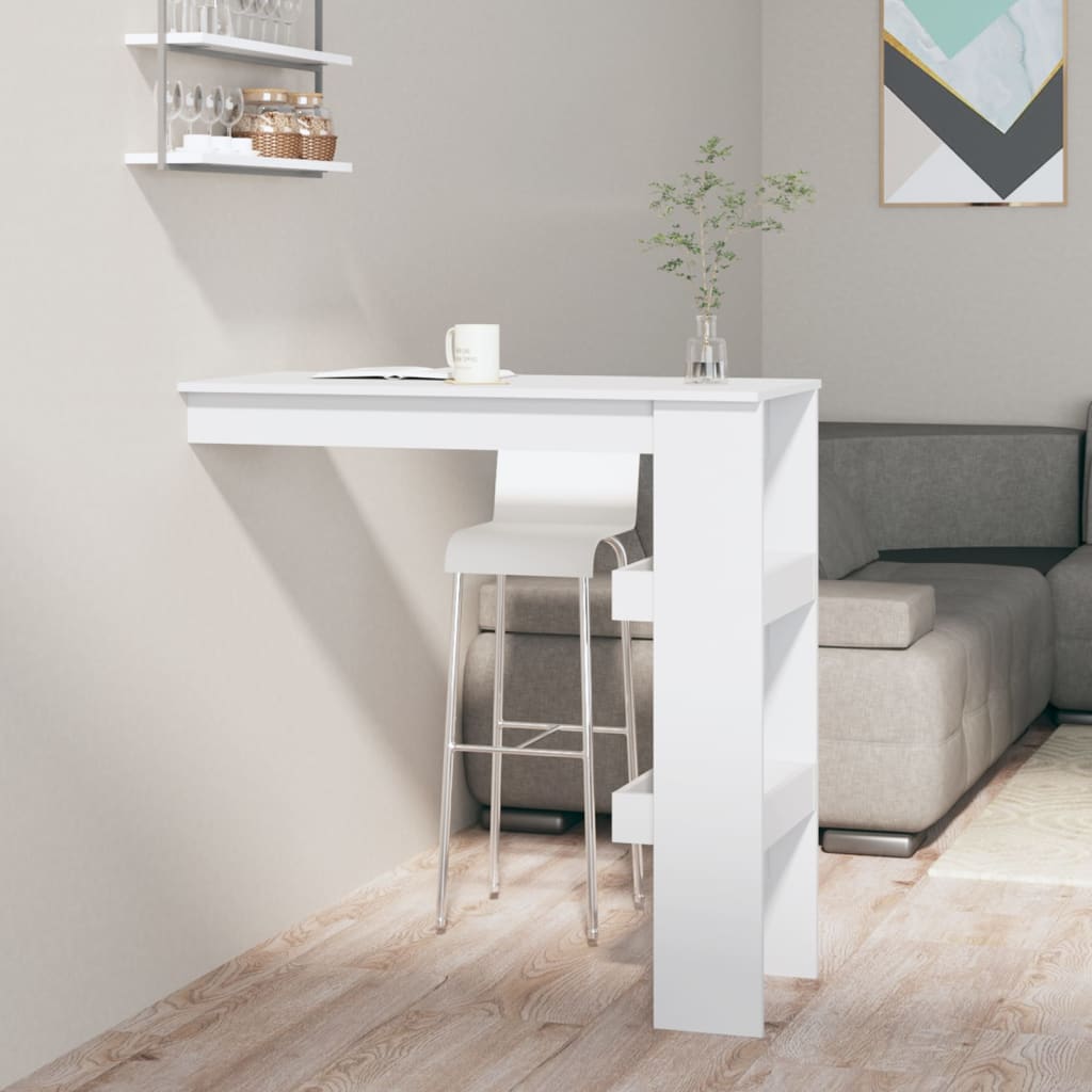 Mesa de bar HKH para pared de madera - Blanco