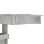 HKH Mesa de Bar de Parede em Derivados de Madeira Cinza Cimento