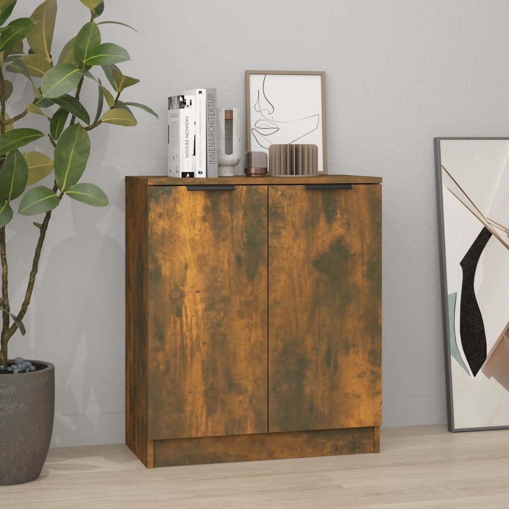 Aparador Alto HKH de Madera Procesada 60 x 30 x 70 cm - Roble Ahumado