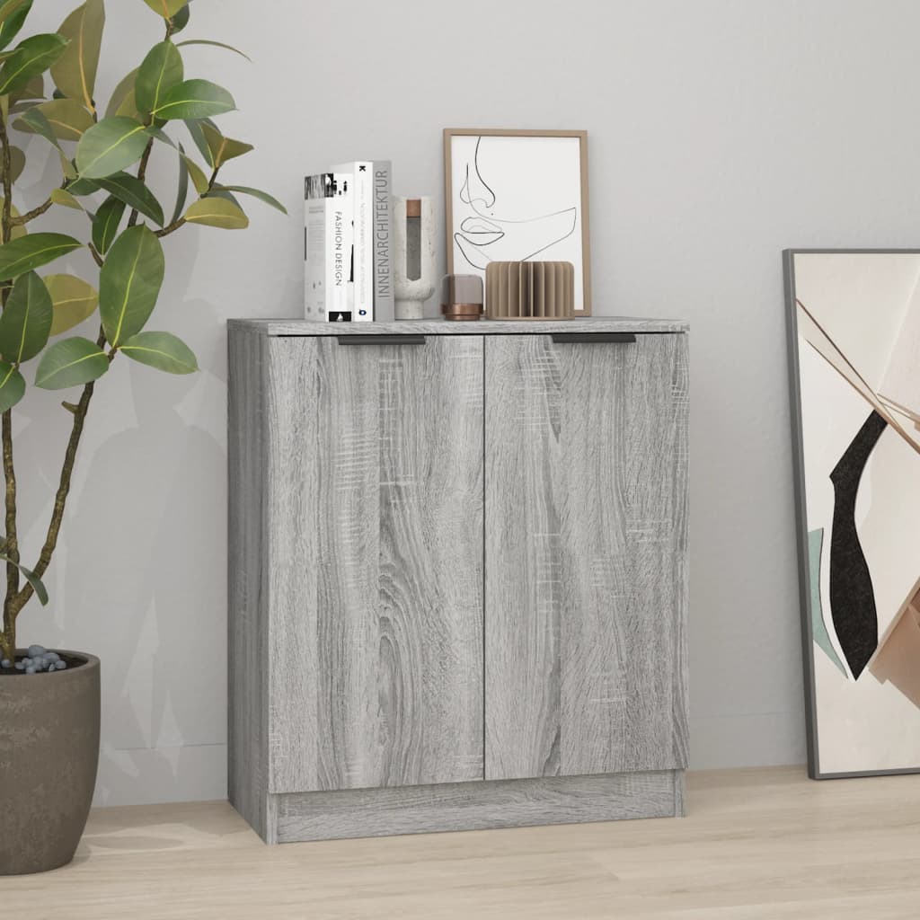 Aparador alto HKH de madera procesada, 60 x 30 x 70 cm - Sonoma gris