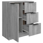 Aparador alto HKH de madera procesada, 60 x 30 x 70 cm - Sonoma gris