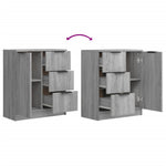 Aparador alto HKH de madera procesada, 60 x 30 x 70 cm - Sonoma gris