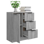 Aparador alto HKH de madera procesada, 60 x 30 x 70 cm - Sonoma gris