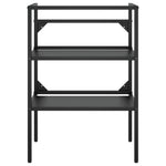 HKH Estructura de Lavabo C/ Lavabo Empotrado en Hierro - Negro