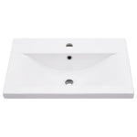 HKH Estructura de Lavabo C/ Lavabo Empotrado en Hierro - Negro