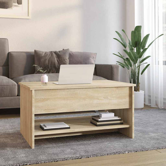 Mesa de centro HKH en derivados de madera Roble Sonoma