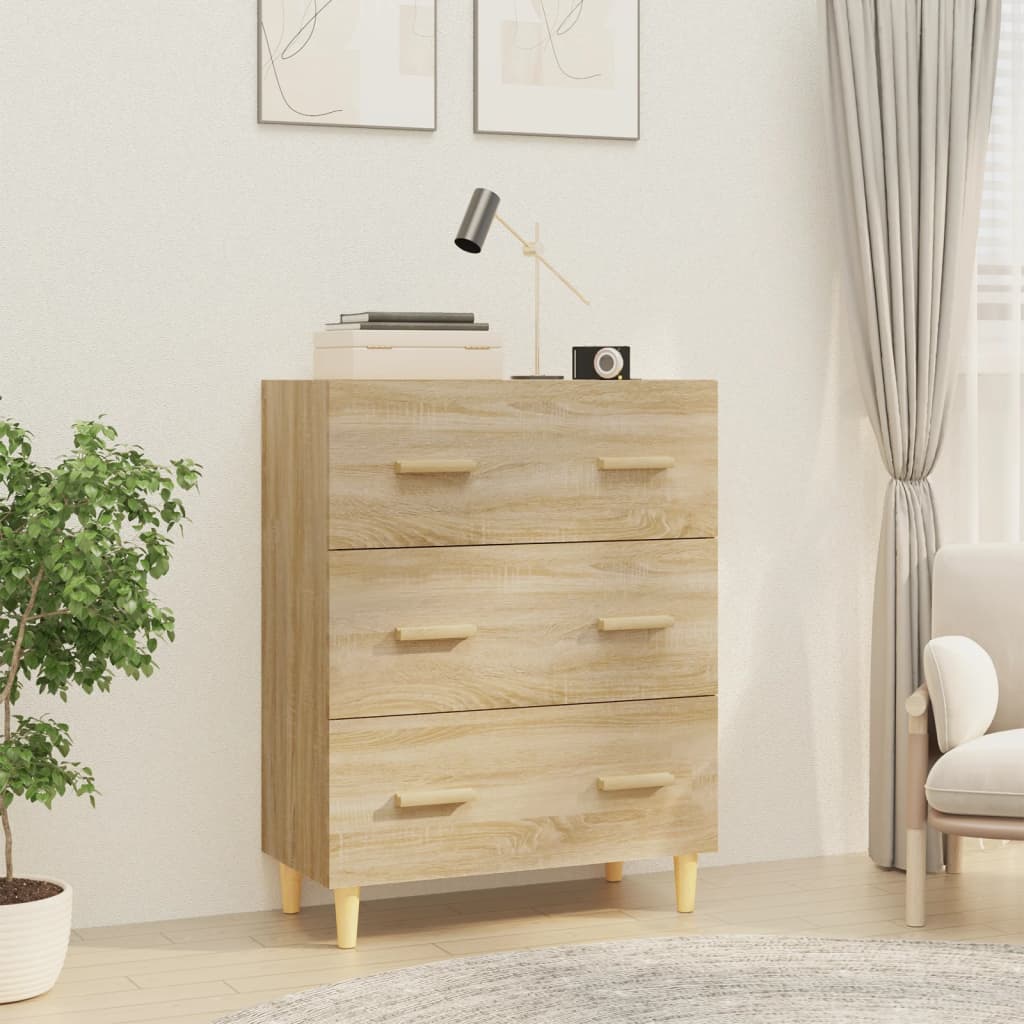 Aparador Clásico HKH en Madera Procesada 70 X 34 X 90 Cm - Roble Sonoma