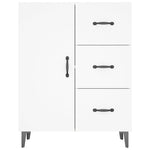 Aparador clásico de madera manufacturada HKH 69,5 x 34 x 90 cm - Blanco