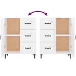 Aparador clásico de madera manufacturada HKH 69,5 x 34 x 90 cm - Blanco