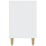 HKH Aparador Clássico em Madeira Processada 100 X 36 X 60 Cm - Branco