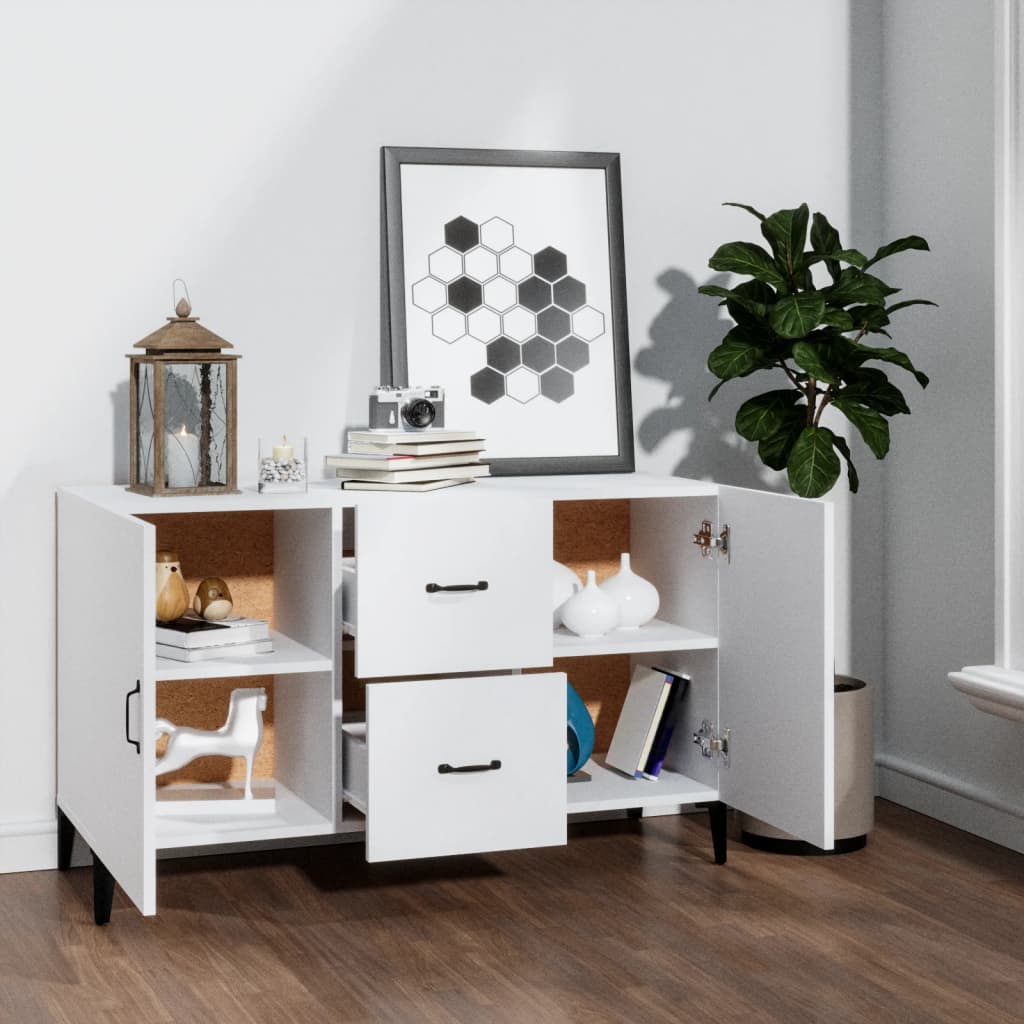 HKH Aparador Clásico en Madera Procesada 100 X 36 X 60 Cm - Blanco