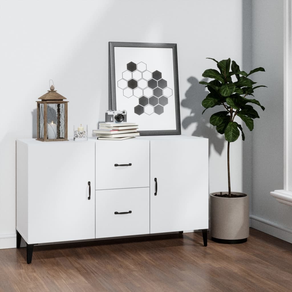 HKH Aparador Clásico en Madera Procesada 100 X 36 X 60 Cm - Blanco