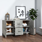 Aparador clásico HKH de madera procesada 100 x 36 x 60 cm - Gris Cemento