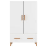 HKH Aparador Alto em Madeira Processada 70 X 31 X 115 Cm - Branco