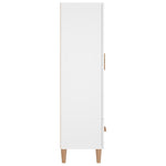 HKH Aparador Alto em Madeira Processada 70 X 31 X 115 Cm - Branco