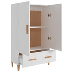 HKH Aparador Alto em Madeira Processada 70 X 31 X 115 Cm - Branco