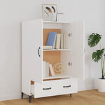 HKH Armario Alto de Madera Contrachapada 70 X 31 X 115 Cm - Blanco