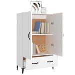 HKH Armario Alto de Madera Contrachapada 70 X 31 X 115 Cm - Blanco
