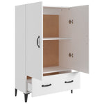HKH Armario Alto de Madera Contrachapada 70 X 31 X 115 Cm - Blanco
