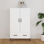 HKH Armario Alto de Madera Contrachapada 70 X 31 X 115 Cm - Blanco