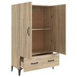 HKH Armario Alto de Madera Contrachapada 70 X 31 X 115 Cm - Roble Sonoma