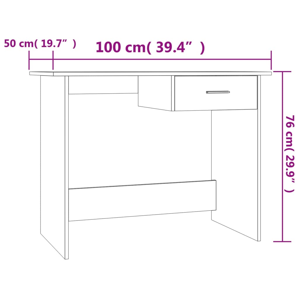 Mesa HKH Derivados de Madera Color Madera Roble Ahumado