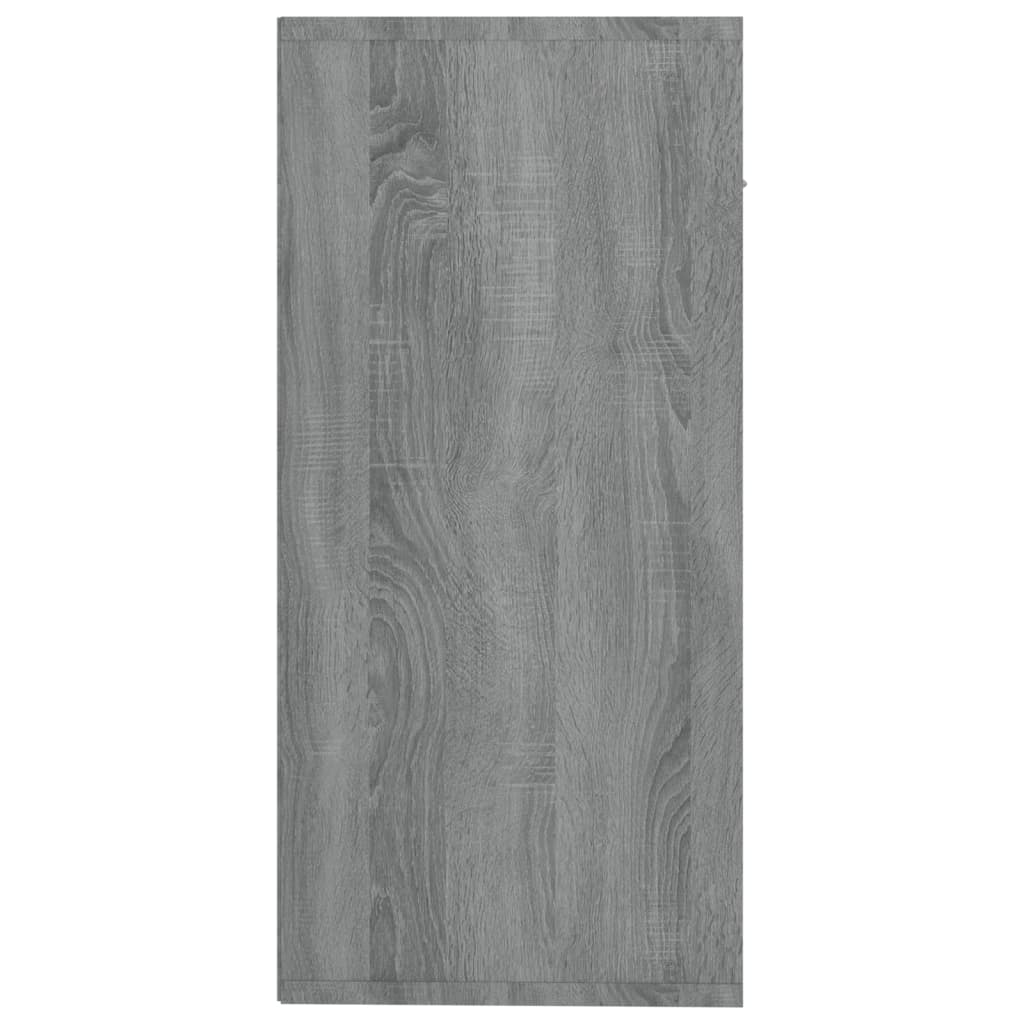 HKH Aparador em derivados de Madeira com 2 Portas e 4 Gavetas 88 X 30 X 65 Cm - Sonoma Cinzento
