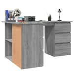 HKH Escritorio Esquinero Aglomerado Sonoma - Gris