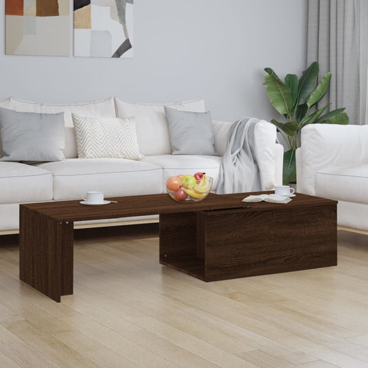 HKH Mesa de centro en derivados de madera de roble - Marrón