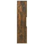 HKH Armario de Baño de Madera de Roble Ahumado - 30x30x130 Cm