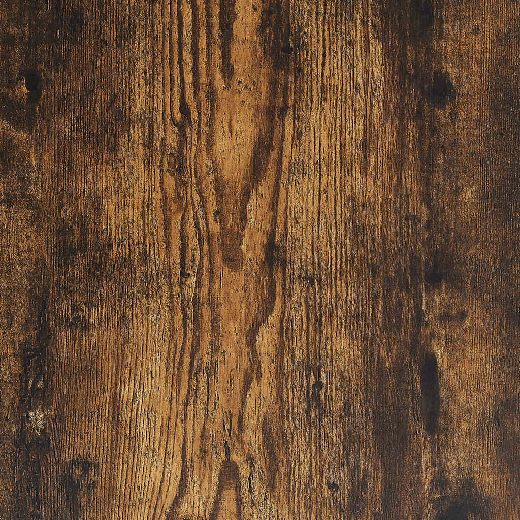 Aparador alto HKH de madera prensada con luces led - Roble ahumado